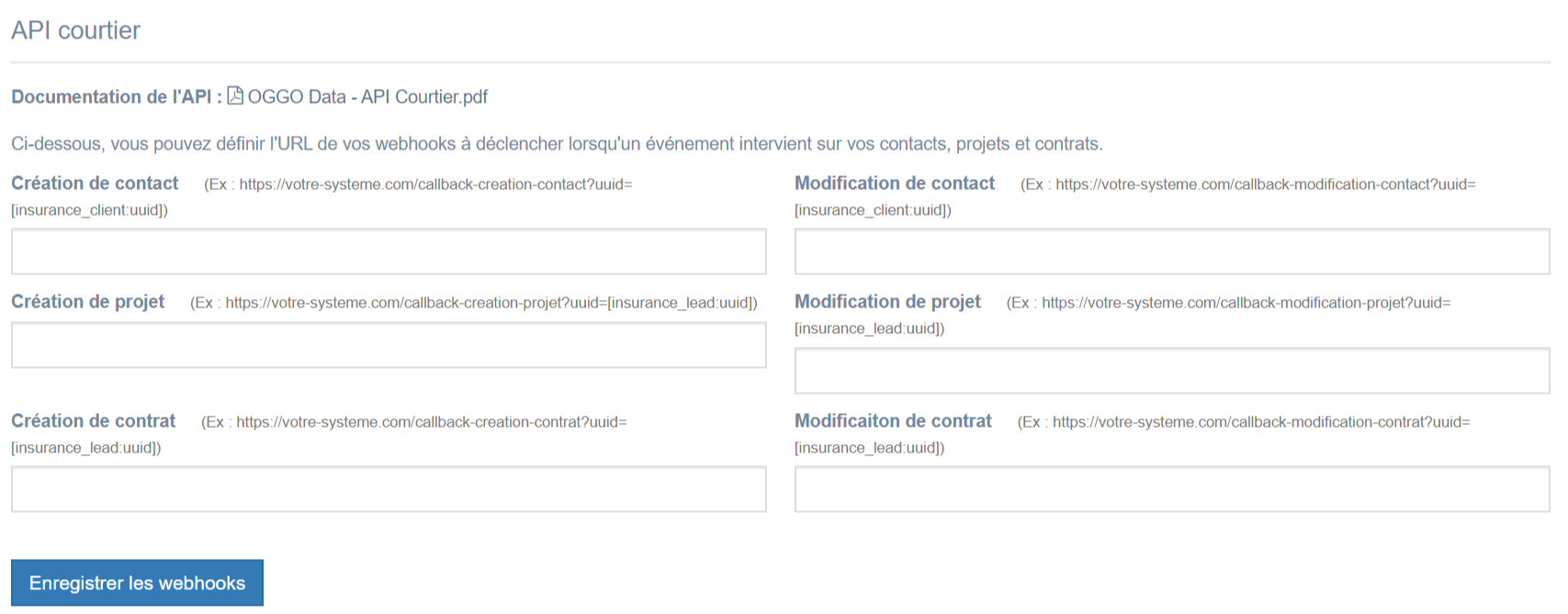 API Webhook