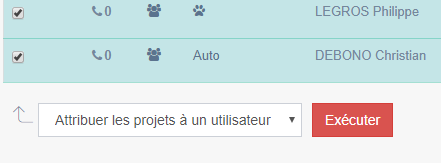 Attribution des projets