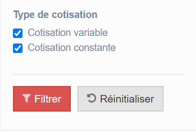 Filtre assurance pret - cotisation variable ou constante