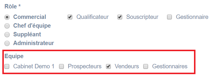 Gestion des équipes 