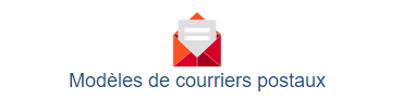 modèles de courriers postaux