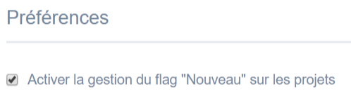 Préférence Flag