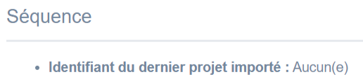 séquence Projets